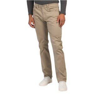 Lucky Brand 121 Slim Straight Men's Stretch Sateen Jeans Pants Beige Size 34x32